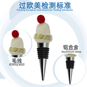 Christmas Wine Stopper Alloy Bottle Creative Xmas Design For Red Wine Preservation - Product Image 5
