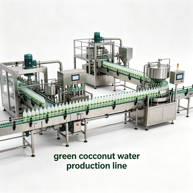 Complete Coconut Water Filling Line PET Glass Bottling Machine for Juice Factory