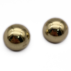 Chất Lượng Cao 20Mm Chân Vàng Mạ Kim Loại Kẽm Hợp Kim Dome Nút Vàng Nửa Bóng Nấm Nút - Product Image 1