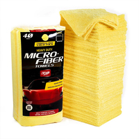 Chiffon en microfibre pour voiture 350 GSM 40x40CM Chiffon de nettoyage de voiture Serviette en microfibre en peluche épaisse pour lavage de voiture Séchage Lot de 20