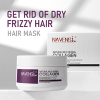 Masque capillaire au collagène de luxe Navensi, masque capillaire à la kératine brésilienne biologique, produits de soin des cheveux
