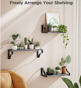 <span class=keywords><strong>Étagère</strong></span>s flottantes murales en bois, stock d'usine - Product Image 3