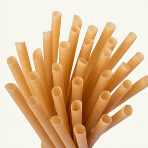 Azanature Venta al por Mayor de Pajitas de Caña de Azúcar Naturales Biodegradables Ecológicas de Color Natural con Empaque Personalizado - Product Image 1