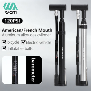 Pompe à air en alliage d'aluminium avec adaptateur de valve américain et français pour vélo de route et de montagne, haute pression 160Psi, convertible - Product Image 3
