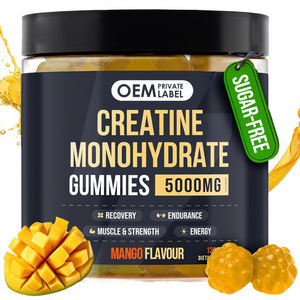 Gomitas Energéticas Veganas Sin Azúcar OEM, 5g de Creatina Monohidrato, Aumentan la Fuerza y Desarrollan Músculo - Product Image 1