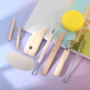 Juego de Herramientas para Escultura en Arcilla de Marca OEM, Diseño Simple, Cortador de <span class=keywords><strong>Alambre</strong></span> de Madera para Suministros de Arte - Product Image 2