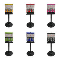 Distributeur de bonbons amusant de table, distributeur automatique de bonbons à monnayeur avec boîte à monnaie et capacité de 150 à 300 pièces, à vendre
