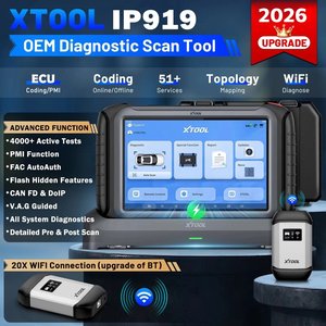 欧盟仓库 XTOOL IP919 多品牌 Obd2 扫描仪诊断工具 汽车双向控制 全钥匙丢失编程机 - Product Image 2