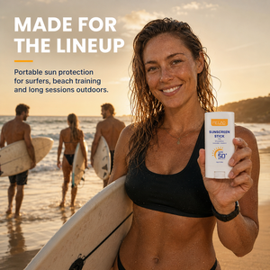 Stick <span class=keywords><strong>solaire</strong></span> minéral naturel personnalisé SPF 50 pour le visage, à base de collagène et de peptides, respectueux des récifs, biologique, de haute qualité, marque privée, idéal pour le <span class=keywords><strong>surf</strong></span> - Product Image 6