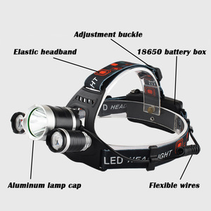 Outdoor Emergency 150 Meters Range Head Torch 3 LED Cold White USB-C Rechargeable Headlight Portable Safety <strong>Headlamp</strong> - Product Image 2