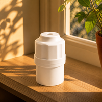Support de lampe E27 en bakélite blanc pur pour suspension intérieure