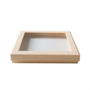 Boîte à chocolat carrée rigide avec fenêtre, carton ivoire, emballage cadeau haut de gamme pour aliments - Product Image 6