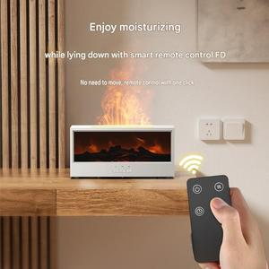 Fireplace <b>Humidifier</b> Ultrasonic Aroma Diffuser Essential Oil <b>Mist</b> Maker 1H 3H 5H Timer Cold Fogger for Home Office - Product Image 2