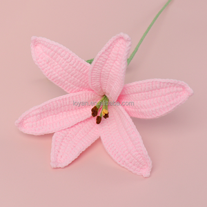 Guirlandes et plantes, autres fleurs et plantes décoratives, fleurs artificielles en crochet en gros, crochet fait main - Product Image 5
