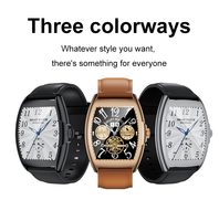 Reloj Inteligente AW73 Personalizado para Hombre y Mujer, Correa de Cuero, Caja de Aleación, Pantalla de 1.77 Pulgadas para Llamadas, Resistente al Agua IP67