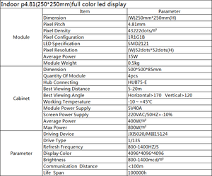 p4.81室内全彩视频显示屏和发光二极管模块供应商定制 - Product Image 5