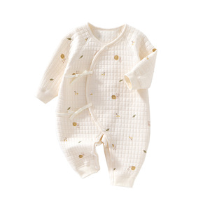 Combinaison pour bébé en coton épais tricoté, pyjama unisexe pour nourrissons, vêtements chauds pour l'automne et l'hiver - Product Image 5