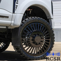 Jantes de camion forgées sur mesure RCSR noires 8x6.5 8x170, jantes de camion 22x8.25 24x8.25 26x8.25 28x8.25 30x8.25 compatibles avec Ford F-450 F-250