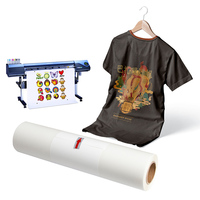 Film de transfert DTF imprimable à chaud, double couchage mat, pour imprimante DTF, rouleau de 30cm, 33cm, 60cm, 80cm x 100m, pour vêtements