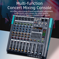 GAX-PA6 2024 Enping, Mezclador de Audio Profesional Más Reciente, Consola de Mezcla de 6 Canales Mono con Reproductor de MP3, para Fiestas en Casa