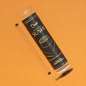 Tubo di Carta Ecologico Personalizzato per Imballaggio Alimentare, Design Stampato su Misura per Sushi - Product Image 1
