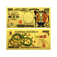 Set Uang Kertas Emas Tema Pahlawan Klasik Berlapis 24K Tahan Air PVC Kartu Kenang-kenangan Anime Populer Koleksi Hadiah