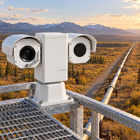 Caméra thermique CMOS PTZ avec détection de mouvement pour la surveillance des raffineries et des installations pétrochimiques, idéale pour la détection précoce des foyers d'incendie