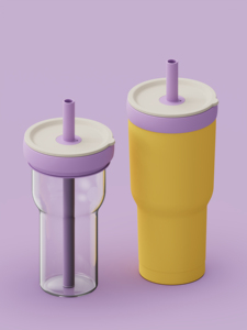Gobelet à café glacé réutilisable (intérieur en <span class=keywords><strong>verre</strong></span>) avec support isolé en acier inoxydable, gobelet à <span class=keywords><strong>double</strong></span> usage pour les voyages - Product Image 3