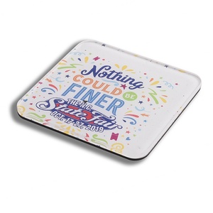 แผ่นรองแก้วอะคริลิคทรงสี่เหลี่ยม สีสันสดใส สั่งทำได้ พร้อมโลโก้แบบซับลิเมชั่น ไม่แตกหัก สำหรับชา กาแฟ - Product Image 6