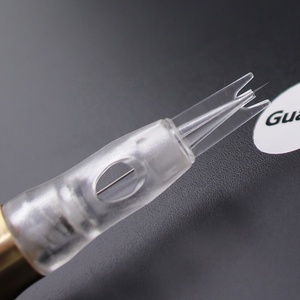 Agujas de maquillaje permanente para tatuaje con punta estabilizadora para cuero cabelludo, micropigmentación, sombreado de puntos, Cartucho de tatuaje para cejas - Product Image 1