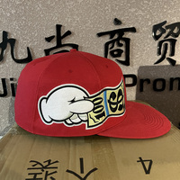Gorra de Béisbol de Gran Tamaño, 6 Paneles, Color Azul, Logotipo Personalizado Bordado, Cierre a Presión, Gorra de Espuma Gigante