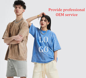 Bán Buôn Unisex Chất Lượng Cao Trống Hip Hop T-Shirt Quá Khổ Nhà Sản Xuất 100% Cotton Axit Rửa T Áo Sơ Mi Tùy Chỉnh Cổ Điển T Áo Sơ Mi - Product Image 4