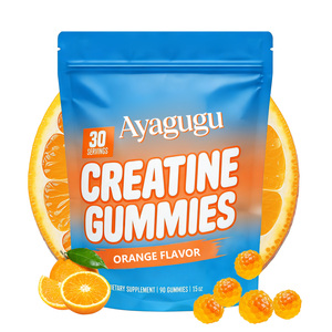 Gummies de créatine à marque privée saveur orange 5g pour l'entraînement en salle, la croissance musculaire, la force, l'endurance, végétaliennes, sans OGM, sans sucre, OEM - Product Image 1