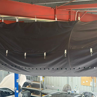 WELLSOX Conduits textiles noirs personnalisés anti-bactériens, conduits d'air en tissu blanc