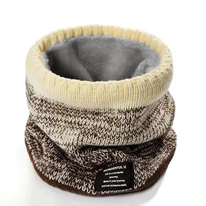 Gorros de punto jacquard de seda con degradado de color, forro de felpa, a prueba de viento, paquete personalizado, para invierno, musulmanes, cuadrados, a granel - Product Image 4