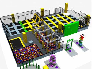 Grand équipement commercial de parc de trampoline d'intérieur d'enfants de fosse de mousse et de cours de ninja pour des enfants - Product Image 3
