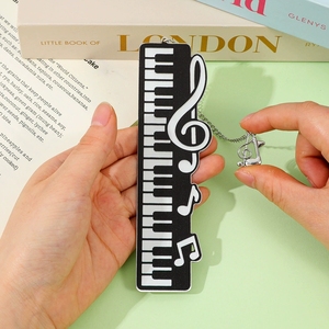 Marque-page musical en métal en gros, motif clavier de piano, cadeau souvenir pour professeur et étudiant de musique - Product Image 2