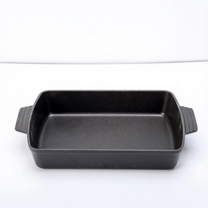 Poêle rectangulaire en <span class=keywords><strong>fonte</strong></span> <span class=keywords><strong>émaillée</strong></span> non revêtue Modèle GY-J0011 pour poisson au four et pain - Product Image 1