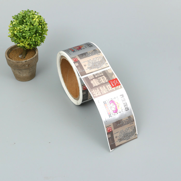 Custom Glossy PVC/PET Adhesive Sticker Labels Roll Eco-friendly Water-proof Gift Craft CMYK Printing 8 Colors Strong Adhesive