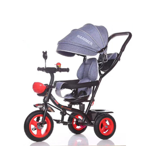 Installation en un Clic En Cuir <span class=keywords><strong>Rotatif</strong></span> Siège Bébé Tricycle Avec RSC Roue - Product Image 2