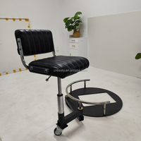 Tabouret de Coiffure Rotatif Réglable, Cadre de Chaise de Coiffeur Pivotant