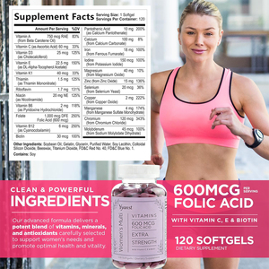 Complément multivitaminé pour femmes de haute qualité, à base d'ingrédients biologiques, pour soutenir la santé immunitaire, avec biotine, emballage personnalisé, OEM/ODM. - Product Image 6