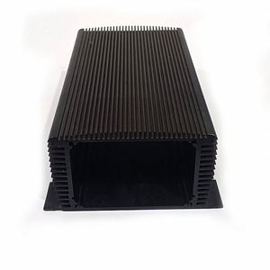 Custom Aluminum Extruded Battery <b>Enclosure</b> Factory Equipment Case 106x65 Anodized Black Amplifier Junction Box Outlet Box IP54 - Product Image 3