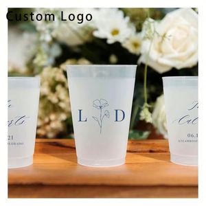 Vasos de Estadio Impermeables de 16 oz con Impresión de Logotipo Personalizado para Recuerdos de Boda, Reuniones Familiares - Product Image 6