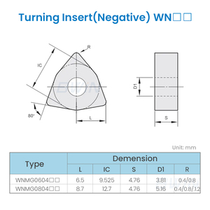 Herramientas de corte de torno <span class=keywords><strong>CNC</strong></span> de metal BWIN WNMG080404 insertos de carburo <span class=keywords><strong>CNC</strong></span> <span class=keywords><strong>WNMG080408</strong></span> WNMG 080408 insertos de torneado - Product Image 5