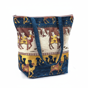 Oriantal árabe bolsa de playa con turco azul oscuro de tela De Turquía - Product Image 2