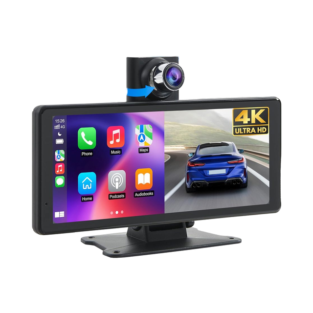 8.1'' Wireless Touch Screen GPS Navigation Portable Auto Bluetooth Mirror Link DVR Backup Camera for Cars 1080P Carplay
