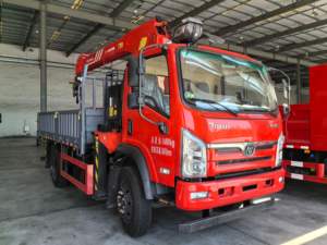 משאית תלת-טבעת אשפה רכוב רכוב העגור 4*2 8 טון טלסקופי בום משאית הרמת משקל - Product Image 2