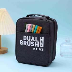 168 colori dual tip art <span class=keywords><strong>calligrafia</strong></span> disegno grafico acquerello fineliner pennarello pennarello set con custodia per penna in tessuto - Product Image 4