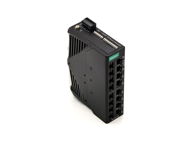 Moxa EDS-2016-ML Eight-port Unmanaged Industrial Ethernet Switch, 10/100Mbps, Metal Housing